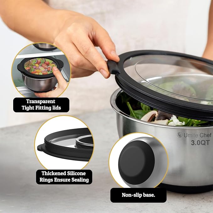Mixing Bowls with Lids Set - Image 3