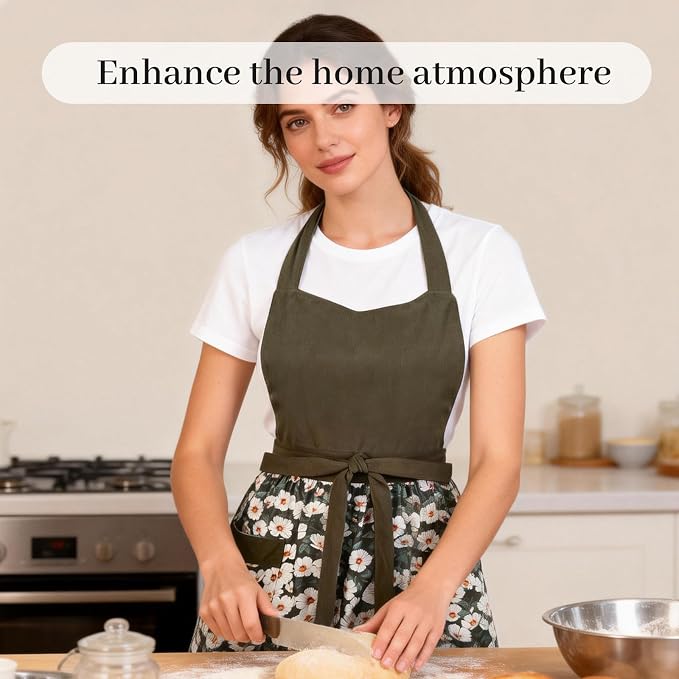 Cute Floral Aprons for Women - Image 4