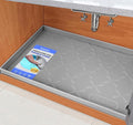 SIKADEER 28" x 22" Under Sink Mat Waterproof, Silicone Mat Kitchen Drawer Shelf by SIKADEER