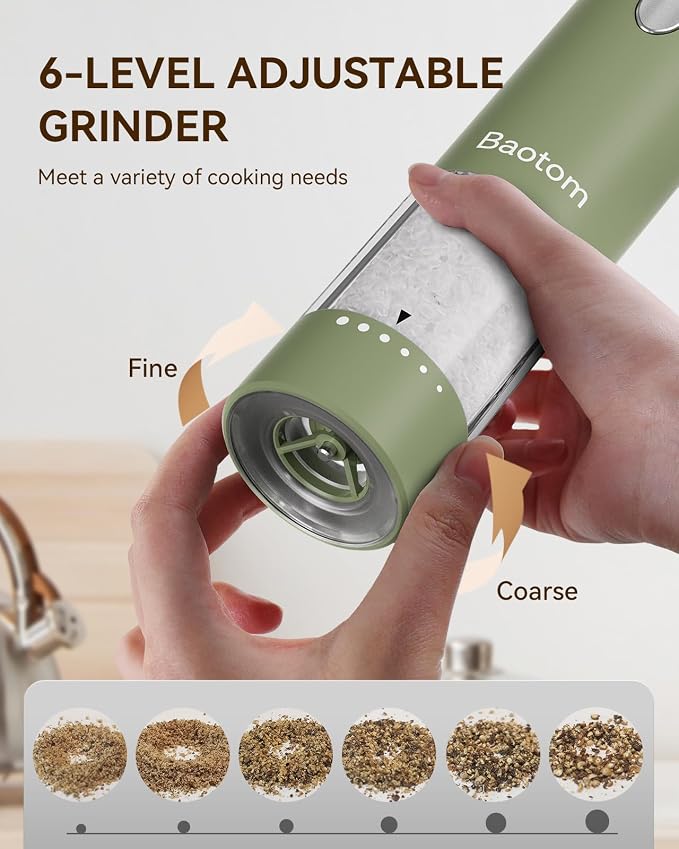 Electric Salt and Pepper Grinder Set - Image 3