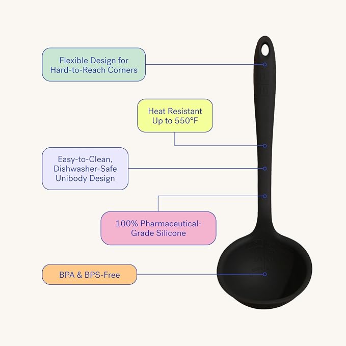 GIR: Get It Right Premium Silicone Ladle Serving Spoon - Image 3