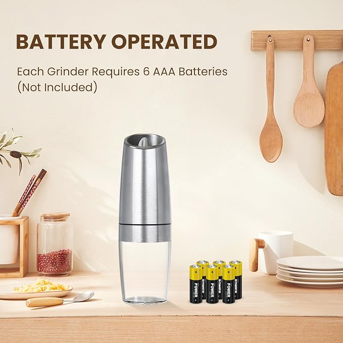 Gravity Electric Salt And Pepper Grinder, Automatic Salt And Pepper Grinder - Image 2