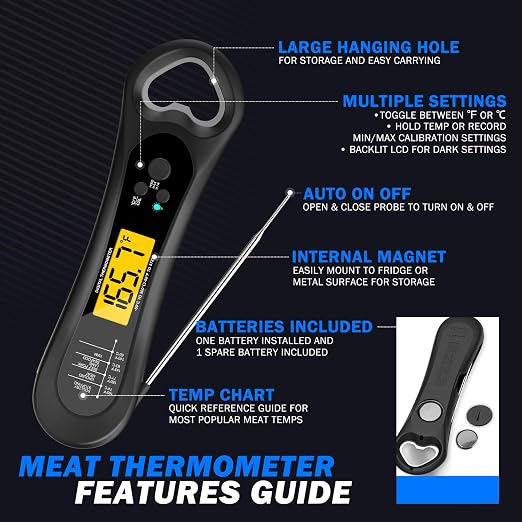 Meat Thermometer Digital, Instant Read Meat Thermometer - Image 7