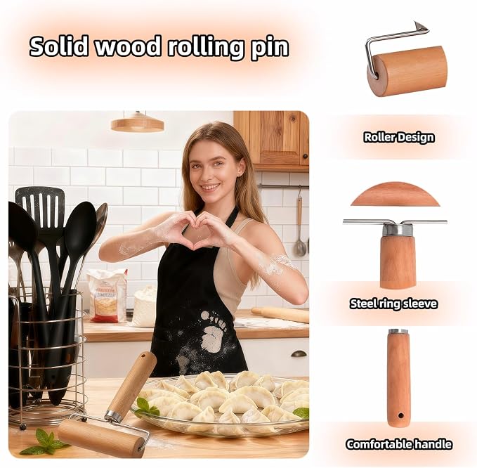 Wooden Rolling Pin Set - Image 2