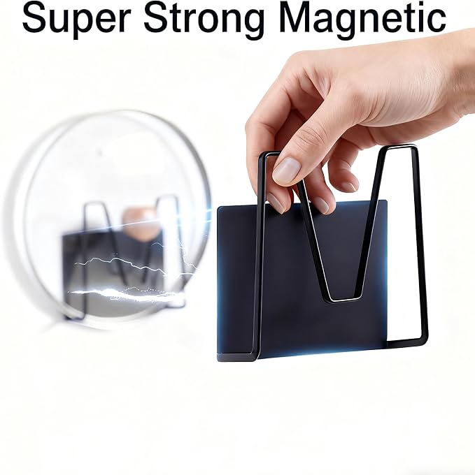 Magnetic Pot Lid Holder for Refrigerator, 2 Pack Strong Magnetic Pot Lid - Image 3