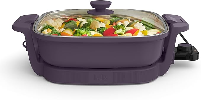 bella Make & Take Electric Skillet, Fits-anywhere™ kitchenware, EverGood™ by bella