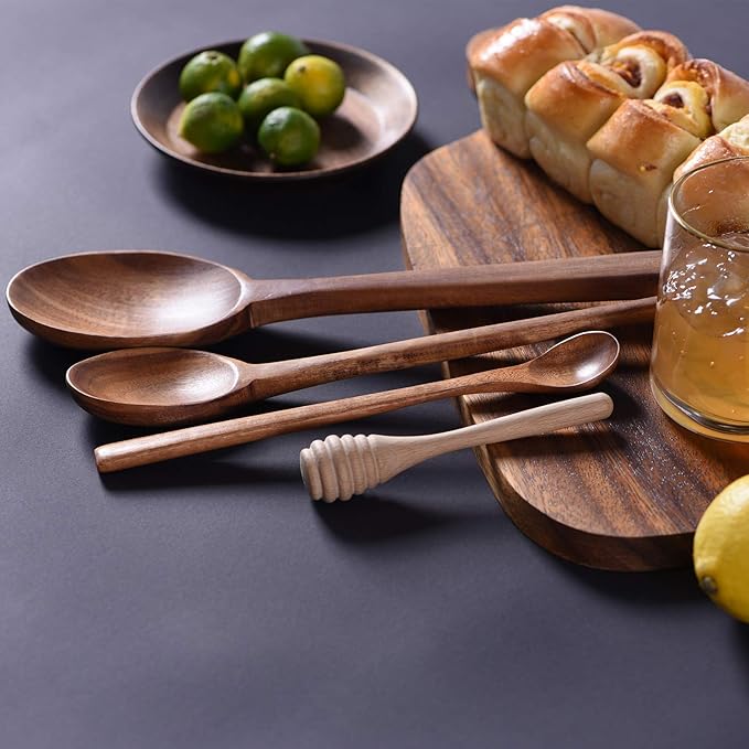 Spurtle Set, Wooden Spurtle Set of 9, Wooden Spoons - Image 5