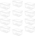 YIHONG 12 Pack Clear Pantry Organizer Bins, Plastic Containers by YIHONG