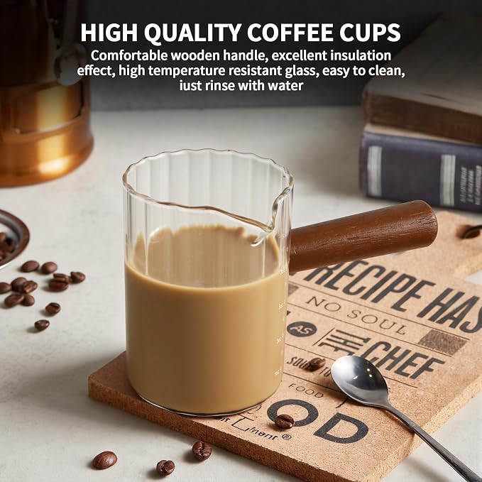Espresso Measuring Cup 9 Oz, Espresso Glass Cups - Image 5