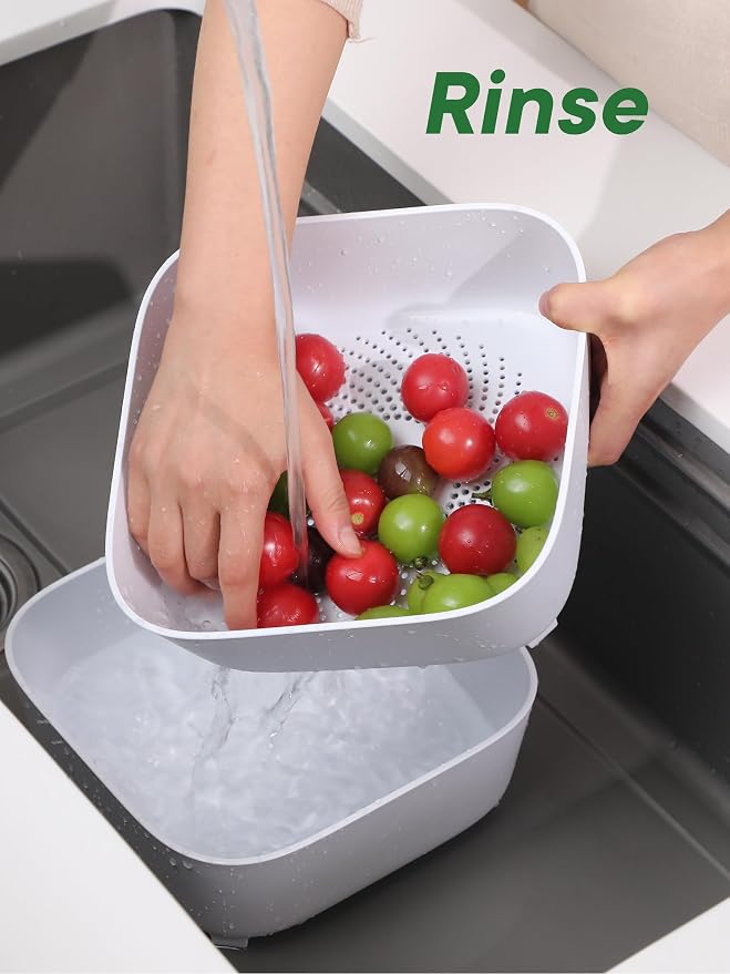 Colander for Kitchen, Detachable Fruit Bowl - Image 5