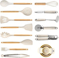 CAROTE Silicone Cooking Utensils Set, Kitchen Utensils Set 16 Pcs by CAROTE