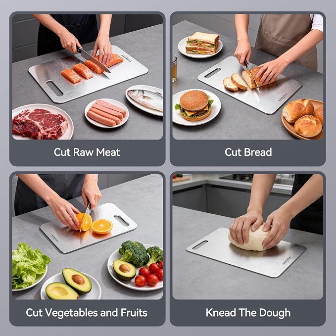 Titanium Cutting Boards Set of 3, 100% Pure Titanium Kitchen Cutting Board - Image 6