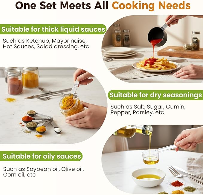 16PCS Measuring Cups and Spoons Set, Measuring Spoon Set - Image 5