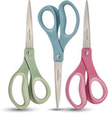 Fiskars 8” Comfort Grip Titanium Multipurpose Scissors by Fiskars