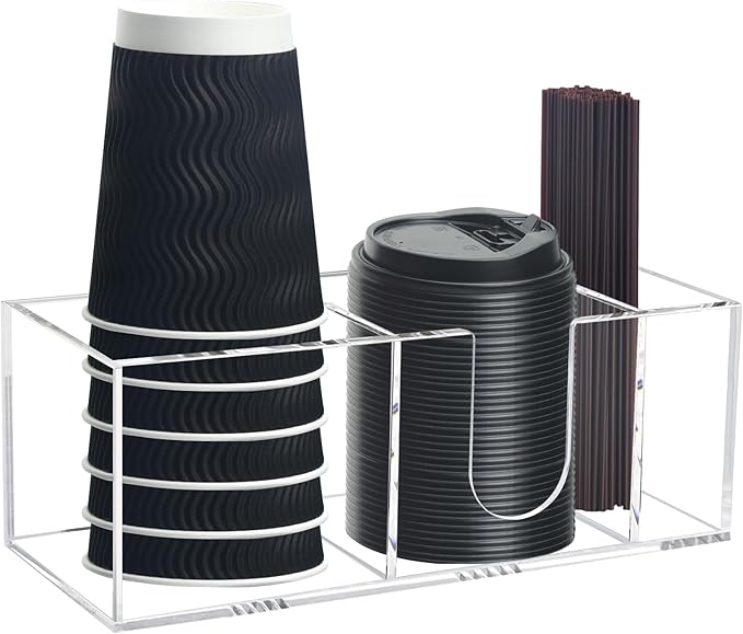 Coffee Bar Accessories and Organizer, Disposable Cup Holder by Unknown