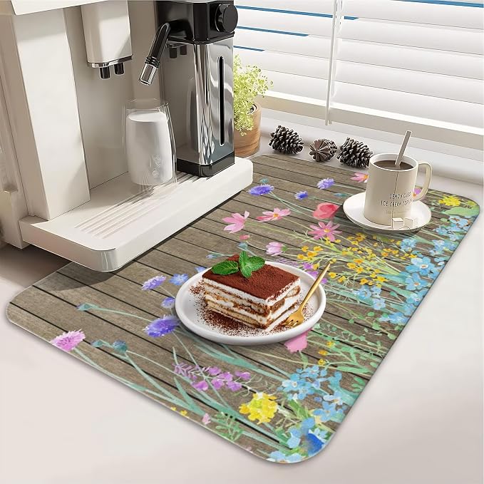 Dish Drying Mat for Kitchen Counter 2 Pack - Image 3