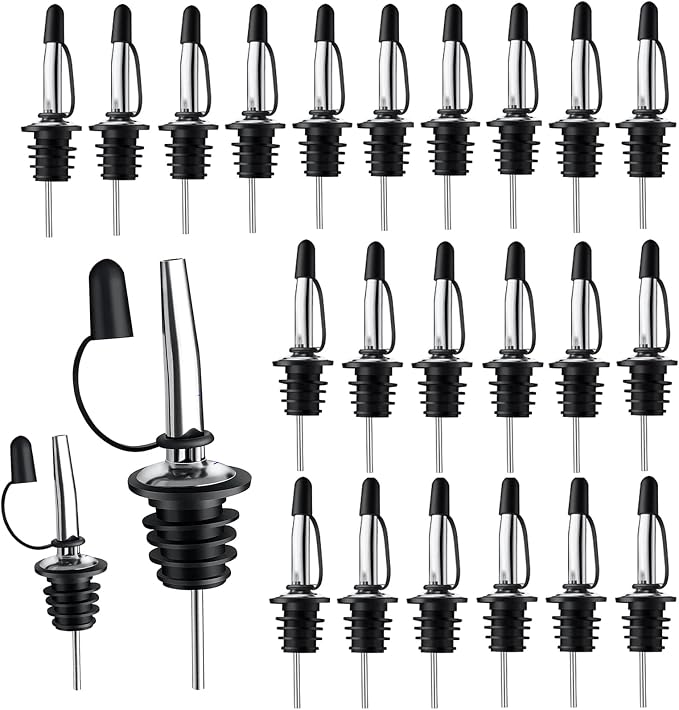 Pafusen 24 Pack Stainless Steel Speed Pourers Spouts by Pafusen