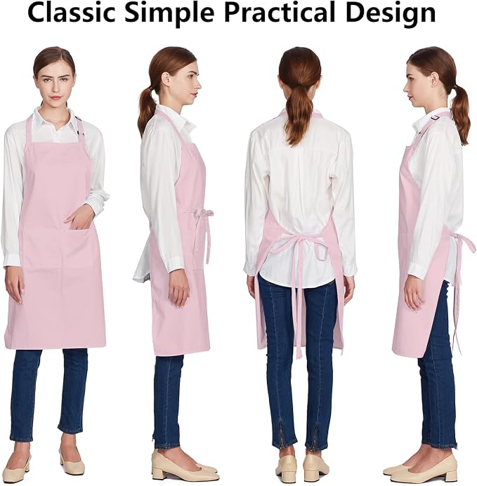 Jubatus 12 Pack 100% Cotton Aprons Bulk - Image 2