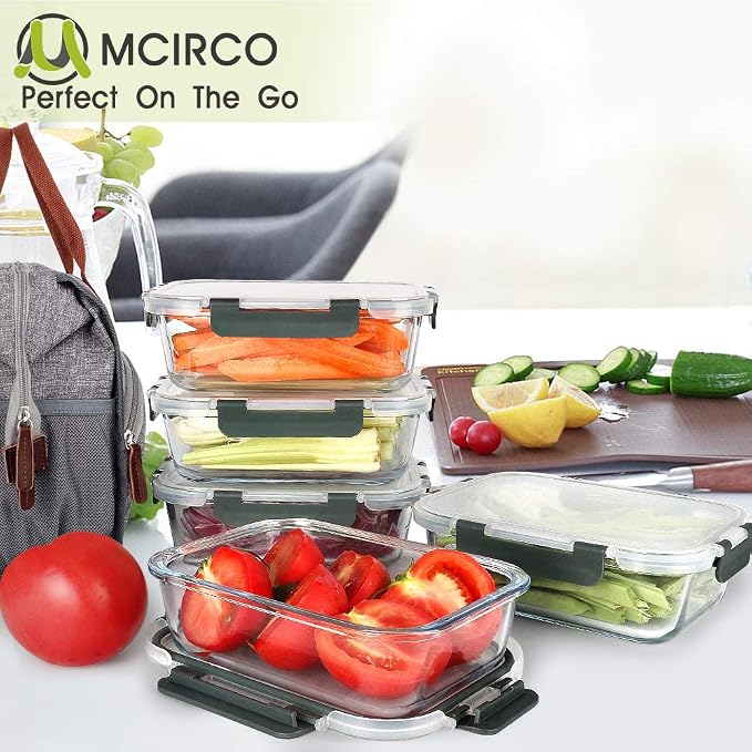 M MCIRCO [5-Packs, 36 Oz Glass Meal Prep Containers - Image 7