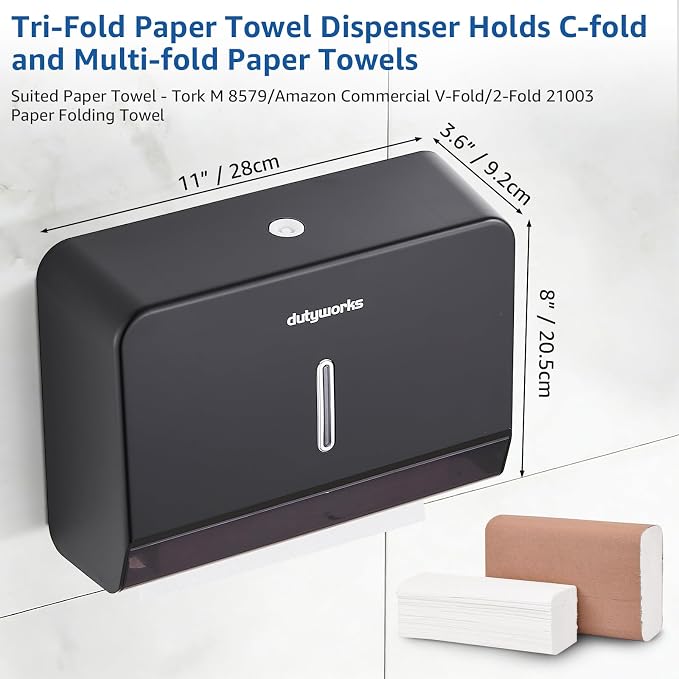 Paper Towel Dispenser Wall Mount, Large Capacity 200 Sheets, No Drilling - Image 3