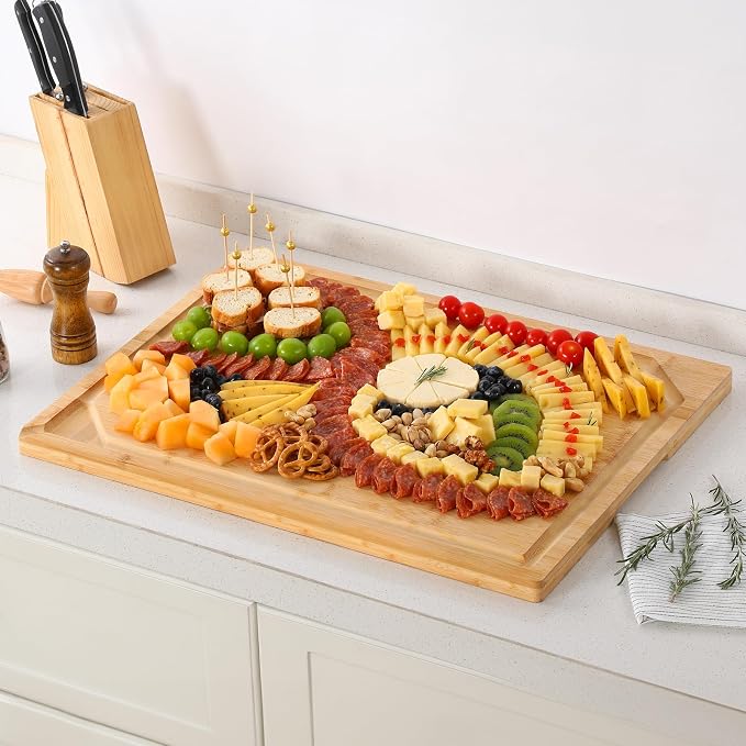24 x 18 Extra Large Bamboo Serving Boards - Image 7