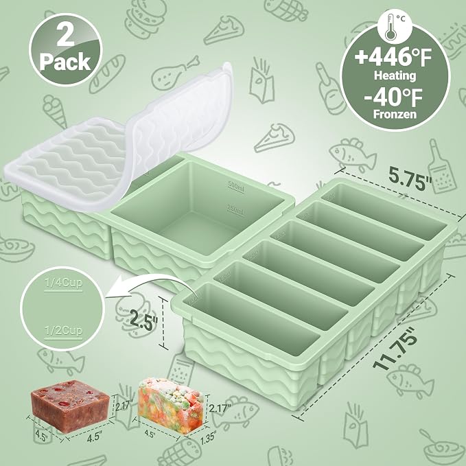 2-Pack Silicone Freezer Trays - Image 6