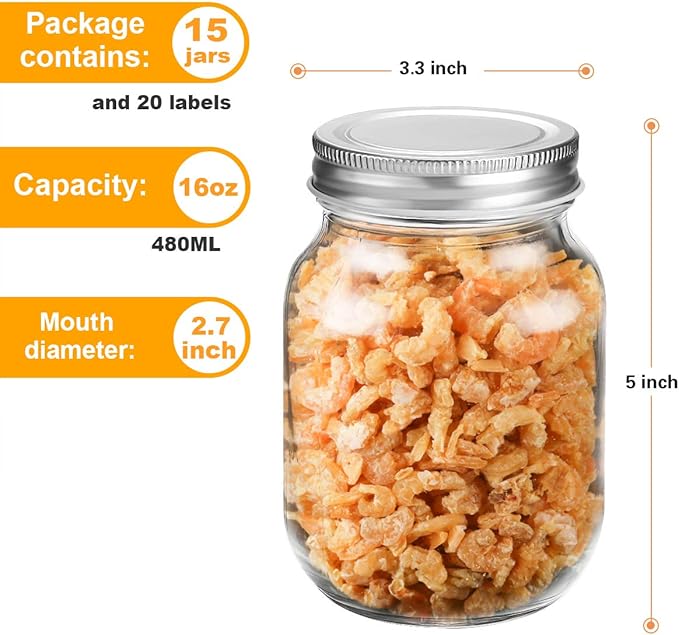 Rainforce 16 oz Mason Jars - Image 4