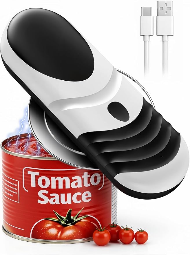 One Touch Electric Can Opener Fits Almost All Can Sizes by Aiorber