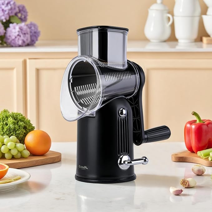 5-in-1 Rotary Cheese Grater Vegetable Slicer - Image 2