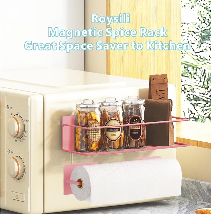Magnetic Spice Rack For Refrigerator Magnetic Fridge Shelf For Kitchen Spice - Image 4