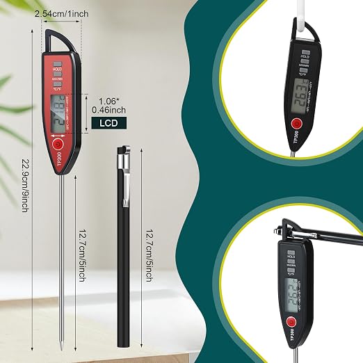 Copkim 10 Set Waterproof Food Thermometer - Image 2