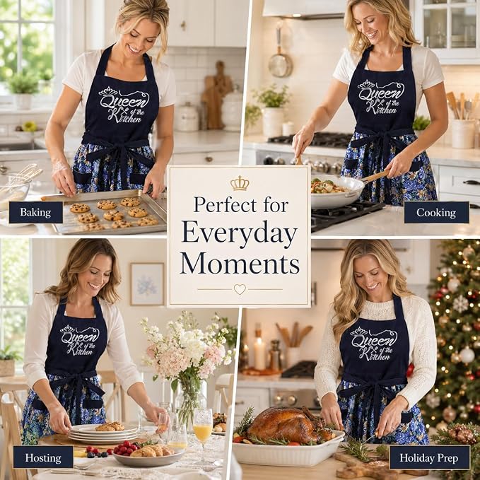 Cute Floral Aprons for Women - Image 3