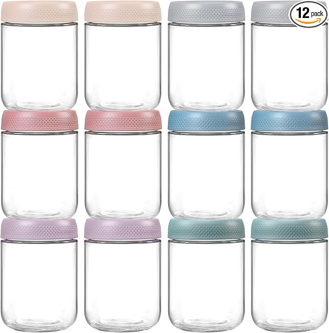 NETANY 12-pack 16oz Glass jars by NETANY