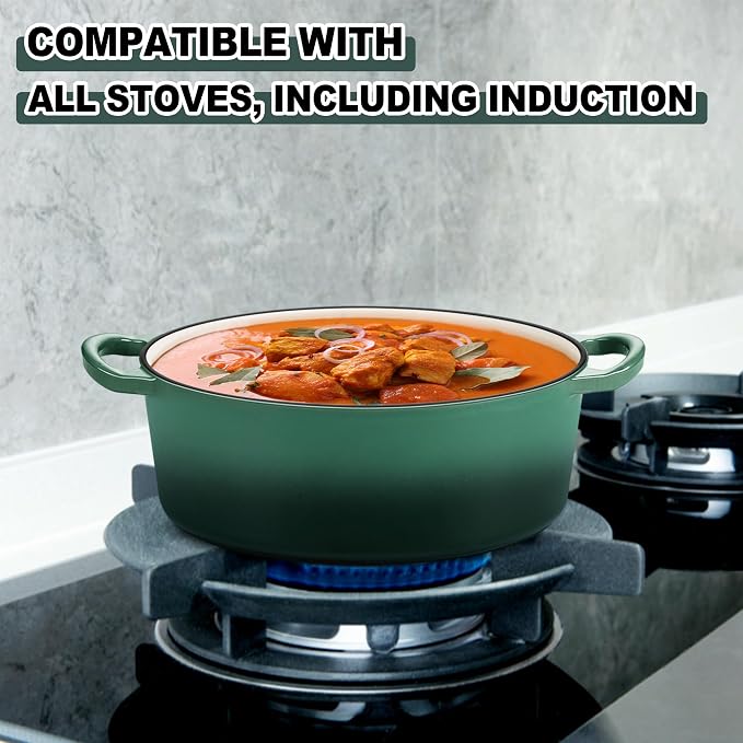 E-far 5QT Oval Dutch Oven Pot - Image 4