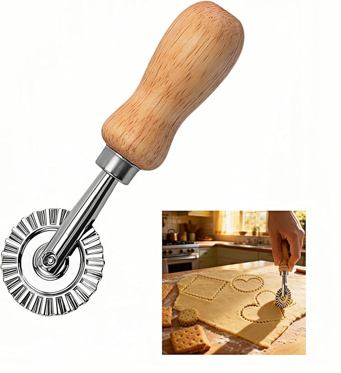 Pastry Wheel Cutter, 2 Inch Ravioli Cutter by yayaboqu