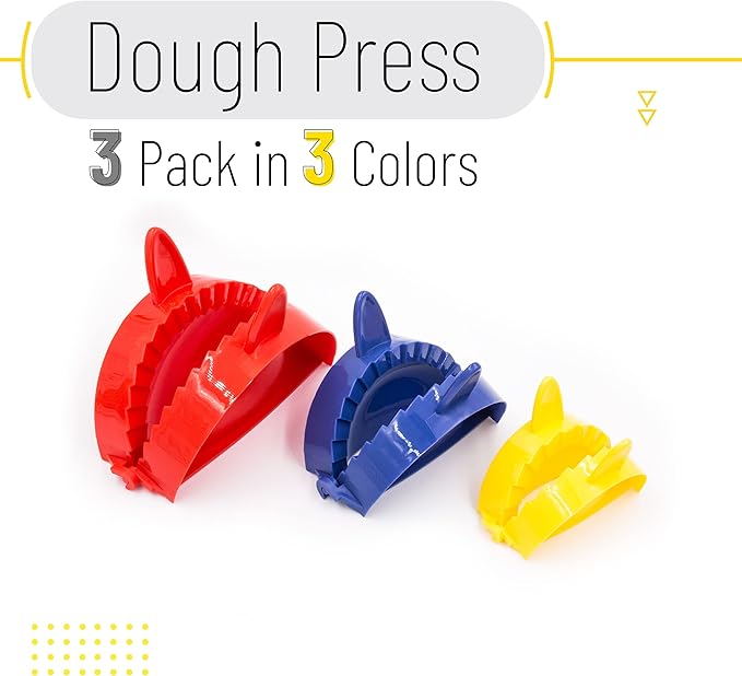BTaT- Dough Press Set, 3 Pack, Pastry and Turnover Press, Hand Pie Maker - Image 3