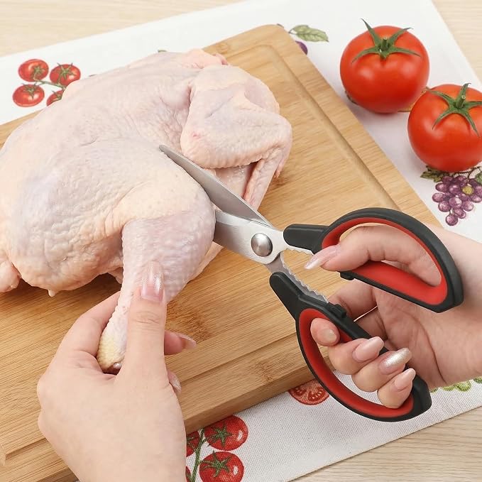 Kitchen Scissors, Sharp Stainless Steel Blades and Comfort-Grip Handles - Image 2