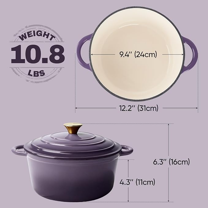 Vintage Style 4.5 Quart Dutch Oven Pot - Image 4