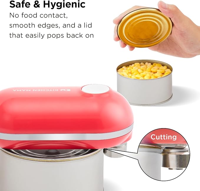 Kitchen Mama Mini Plus Rechargeable Electric Can Opener: USB-C Charging - Image 5