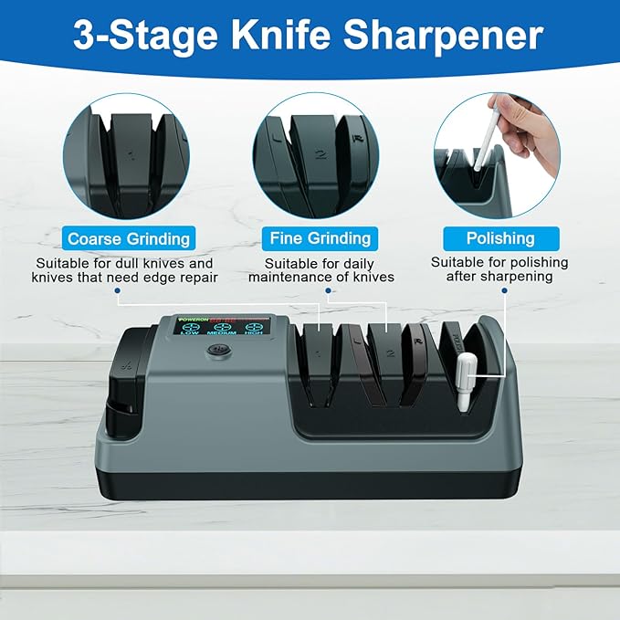 5-in-1 Electric Knife Sharpener - Image 4