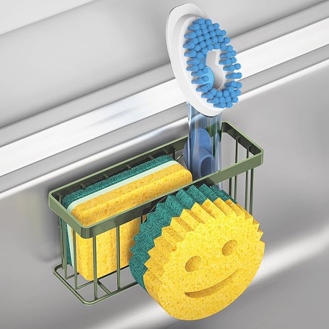 MURLONG Sponge Holder Smiley Face, Sink Caddy, Sink Organizer by MURLONG