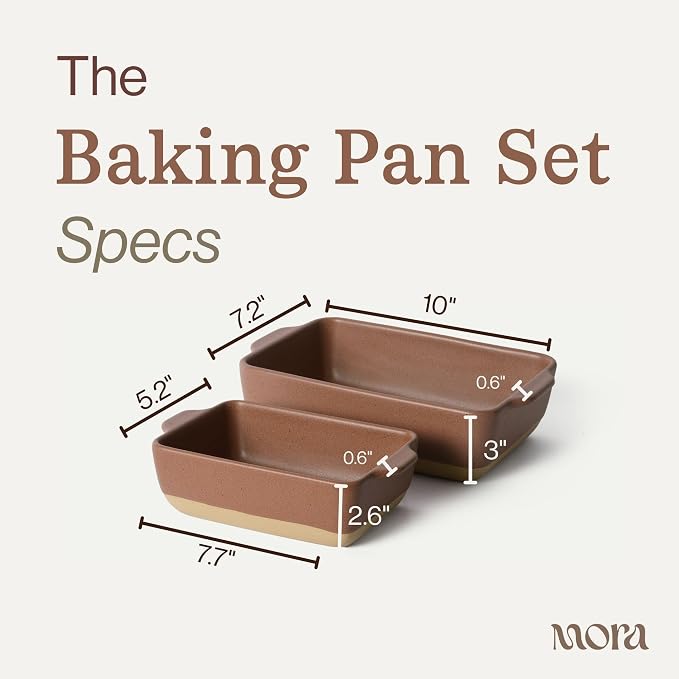 Mora Ceramic Set of 2 Baking Dishes - Image 2