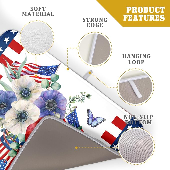 American Flag 4th of July Dish Drying Mats - Image 4