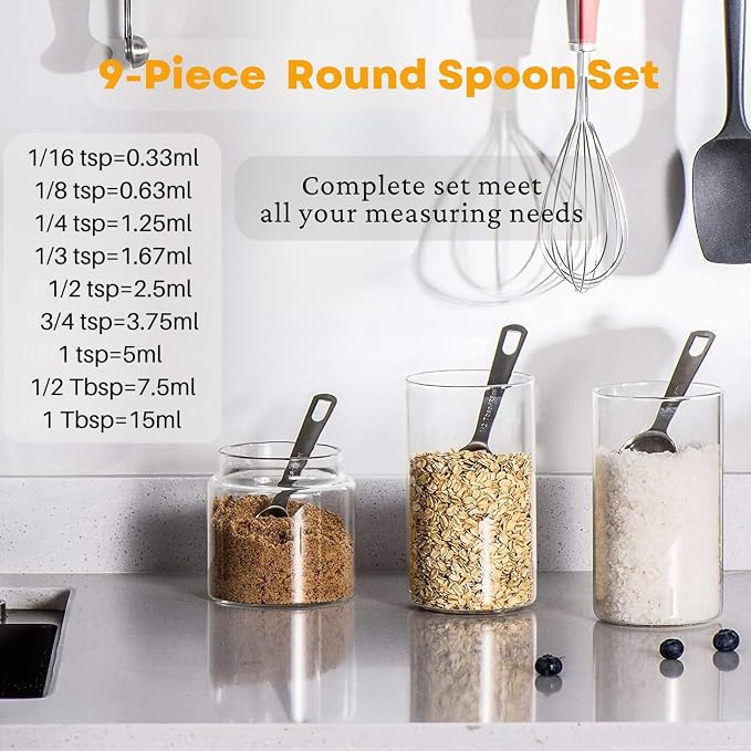 23 Pcs Stainless Steel Measuring Spoons Set - Image 5