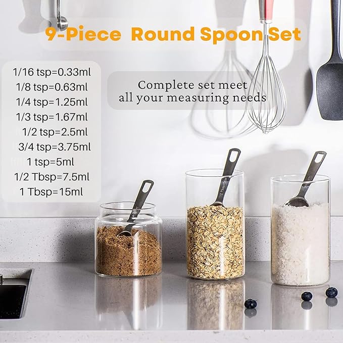 28 Pcs Stainless Steel Measuring Spoons Set - Image 3