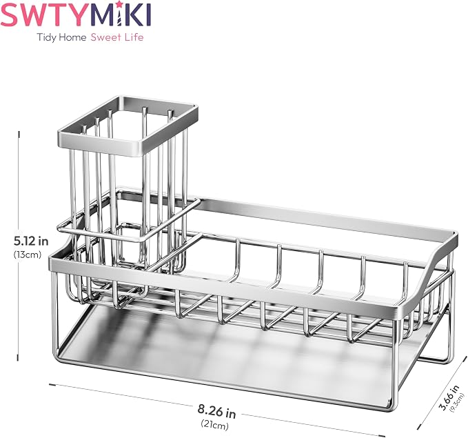 SWTYMIKI Sink Caddy Sponge Holder - Image 7