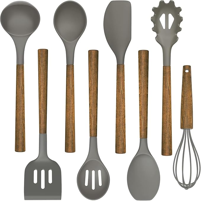 Umite Chef Silicone Cooking Utensil Set, 8-Piece Kitchen Utensils Set by UmiteChef