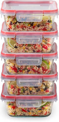 Pyrex Freshlock Glass Food Storage Containers Set, Airtight & Leakproof Plastic by Pyrex