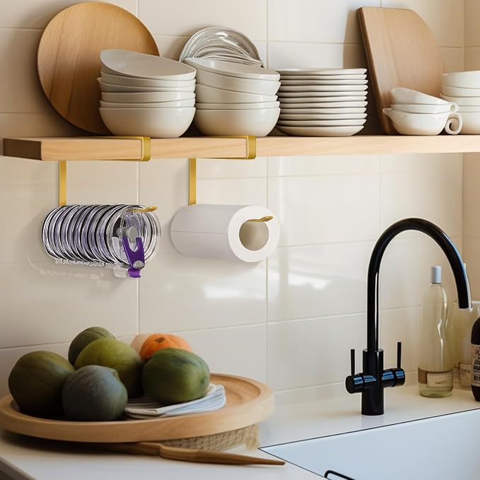 Tumbler Lid Organizer, Horizontal Tumbler Lid Storage Hook Up to 10 Lids - Image 6