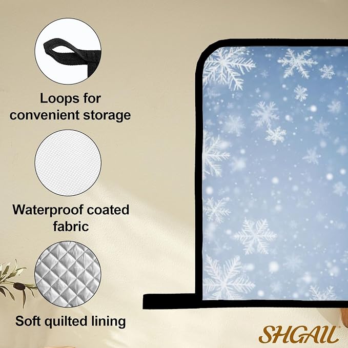 Winter Snowflakes Oven Mitts and Heat Resistant Pads - Image 4